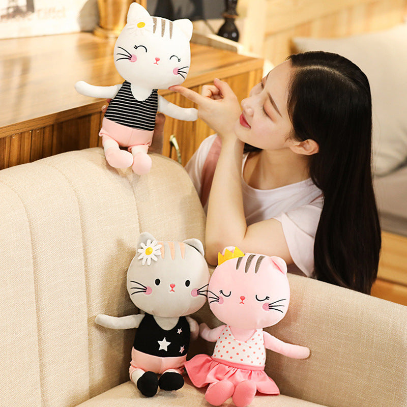 Yoga Cat Doll Plush Toy Cute Little Daisy Cat Doll