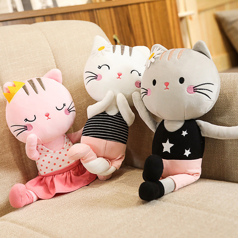 Yoga Cat Doll Plush Toy Cute Little Daisy Cat Doll